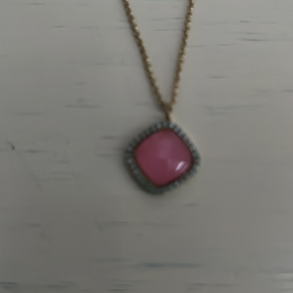 Marcia Moran Necklace with Pink Stone - Picture 3 of 5